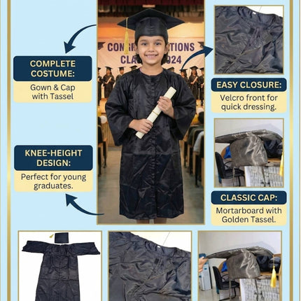 Convocation Gowns for Kids & Adults  pack of 5