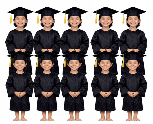Convocation Gowns for Kids & Adults  pack of 10