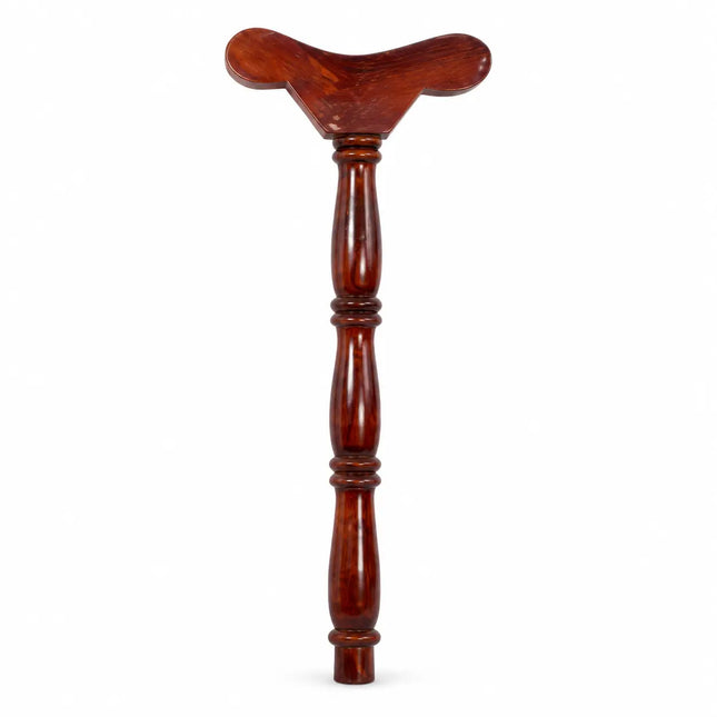 Carved Brown Wooden Armrest Stick for Fancy Dress & Stage Performances fancydresswale.com