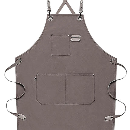 Chef Aprons Canvas Cross Back Premium : Stylish Unisex Design with Spacious Pockets fancydresswale.com