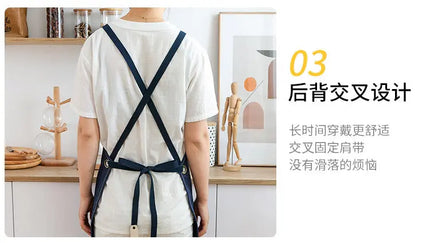 Chef Aprons Canvas Cross Back Premium : Stylish Unisex Design with Spacious Pockets fancydresswale.com