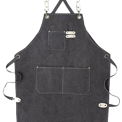 Chef Aprons Canvas Cross Back Premium : Stylish Unisex Design with Spacious Pockets fancydresswale.com
