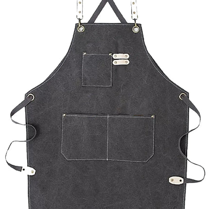 Chef Aprons Canvas Cross Back Premium : Stylish Unisex Design with Spacious Pockets fancydresswale.com