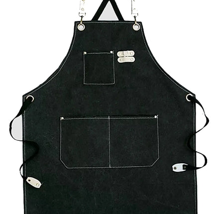 Chef Aprons Canvas Cross Back Premium : Stylish Unisex Design with Spacious Pockets fancydresswale.com