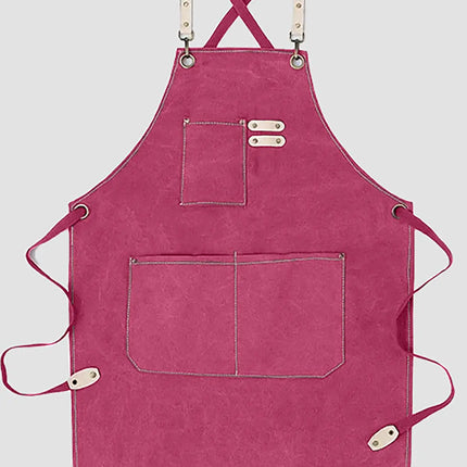 Chef Aprons Canvas Cross Back Premium : Stylish Unisex Design with Spacious Pockets fancydresswale.com
