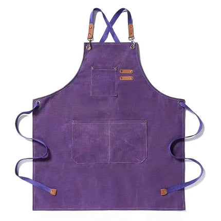 Chef Aprons Canvas Cross Back Premium : Stylish Unisex Design with Spacious Pockets fancydresswale.com