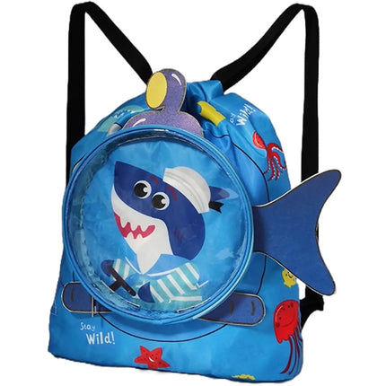 Children's swimming bag portable storage bag cute cartoon Waterproof Backpack Fancydresswale