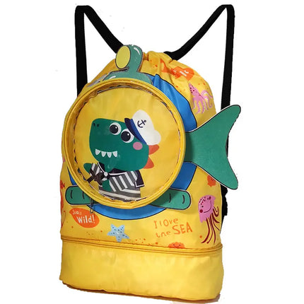 Children's swimming bag portable storage bag cute cartoon Waterproof Backpack Fancydresswale