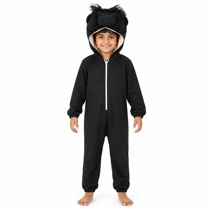 Chimpanzee Fancy Dress Costume – Cute Monkey Animal Jumpsuit with Attached Hood fancydresswale.com