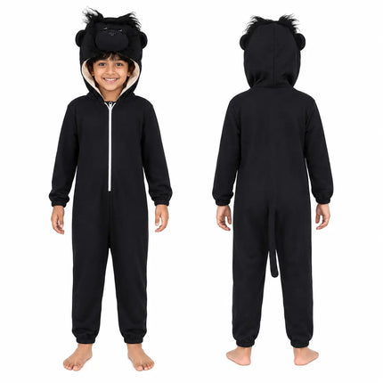 Chimpanzee Fancy Dress Costume – Cute Monkey Animal Jumpsuit with Attached Hood fancydresswale.com