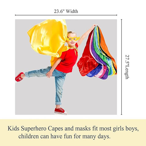 Fancydresswale Capes and mask in bulk superhero theme birthday party return gift for boys and Girls