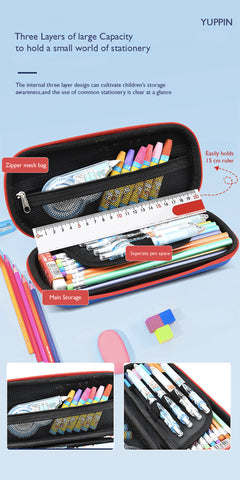 Fancydresswale Pencil Box 3D Pencil Pouch and Stationery Set Large Capacity for Boys and Girls (Astronaut)