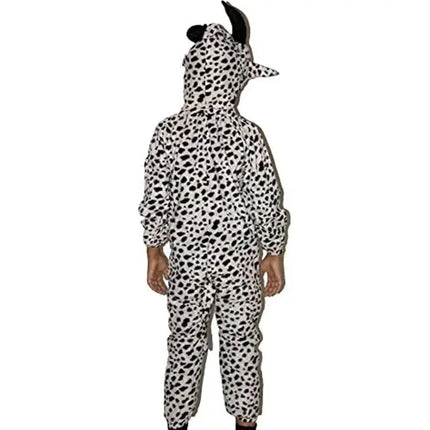 Cow Costume for Kids – Black & White Animal Print Jumpsuit with Hood | Fancy Dress for Ages 2.5 to 8 Years Fancydresswale.com