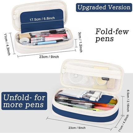 Pencil pouch for College School Large Storage High Capacity Bag Pouch Holder Box Organizer fancydresswale.com