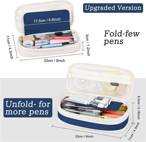 Pencil pouch for College School Large Storage High Capacity Bag Pouch Holder Box Organizer