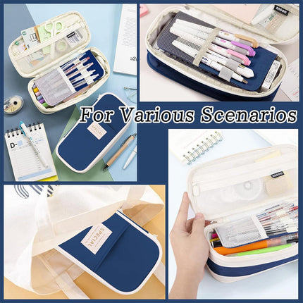 Pencil pouch for College School Large Storage High Capacity Bag Pouch Holder Box Organizer fancydresswale.com