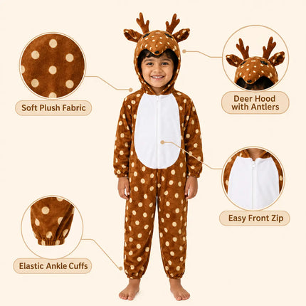 Deer Fancy Dress Costume for Kids – Animal Costume for Boys & Girls Fancydresswale
