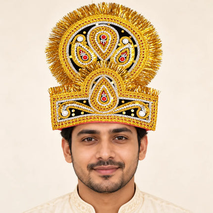 Double Mukut Crown for Ramleela & Fancy Dress – 10+ Years fancydresswale.com