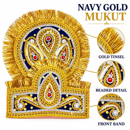 Double Mukut Crown for Ramleela & Fancy Dress – 10+ Years fancydresswale.com