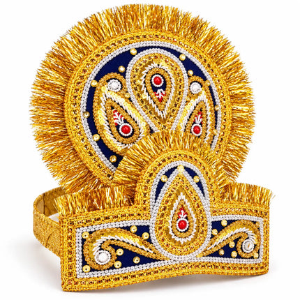 Double Mukut Crown for Ramleela & Fancy Dress – 10+ Years fancydresswale.com