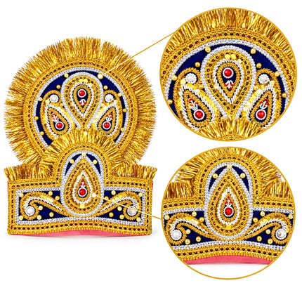 Double Mukut Crown for Ramleela & Fancy Dress – 10+ Years fancydresswale.com