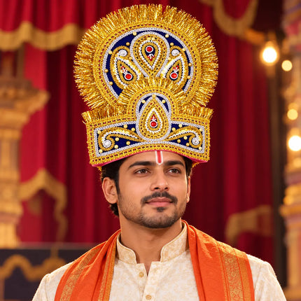 Double Mukut Crown for Ramleela & Fancy Dress – 10+ Years fancydresswale.com