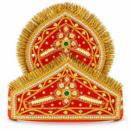Double-Tier Mukut Crown for Ramleela & Fancy Dress – 10+ Years fancydresswale.com