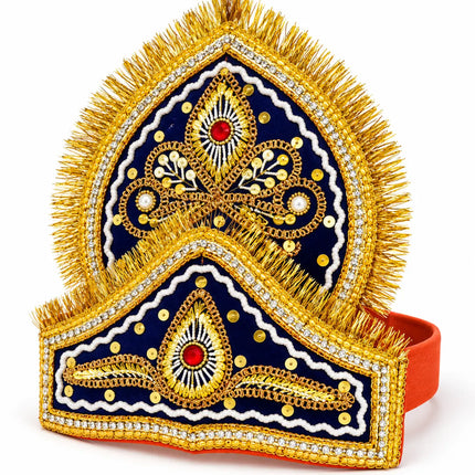 Double-Tier Mukut Crown for Ramleela & Fancy Dress – 10+ Years fancydresswale.com
