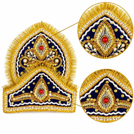 Double-Tier Mukut Crown for Ramleela & Fancy Dress – 10+ Years fancydresswale.com