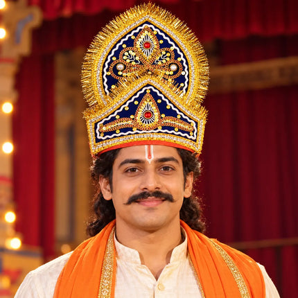 Double-Tier Mukut Crown for Ramleela & Fancy Dress – 10+ Years fancydresswale.com