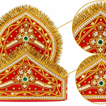 Double-Tier Mukut Crown for Ramleela & Fancy Dress – 10+ Years fancydresswale.com