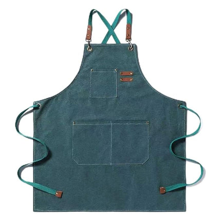 Chef Aprons Canvas Cross Back Premium : Stylish Unisex Design with Spacious Pockets fancydresswale.com