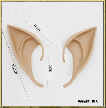 Elf Ear Latex Anime Dress Up Costume Fairy Ears Soft Pointed Ears Cosplay Halloween Anime Party Vampire Ears Fancydresswale