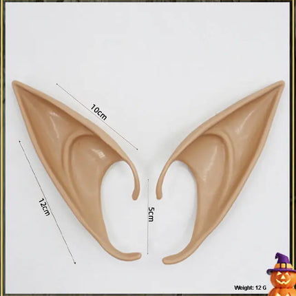 Elf Ear Latex Anime Dress Up Costume Fairy Ears Soft Pointed Ears Cosplay Halloween Anime Party Vampire Ears Fancydresswale