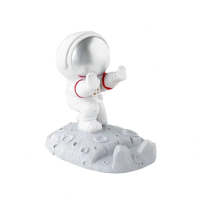 FancyDressWale Astronaut Mobile Phone Holder Desktop Decoration – Space-Themed Desk Accessory Push Hand Fancydresswale