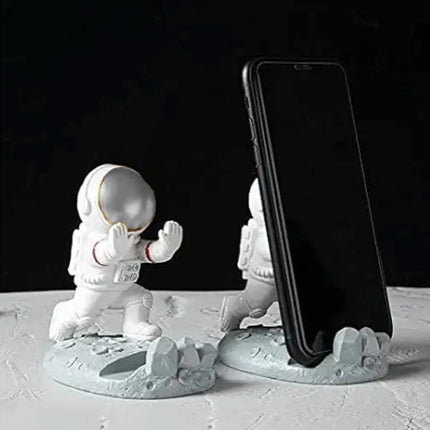 FancyDressWale Astronaut Mobile Phone Holder Desktop Decoration – Space-Themed Desk Accessory Push Hand Fancydresswale
