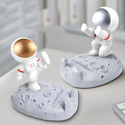 FancyDressWale Astronaut Mobile Phone Holder Desktop Decoration – Space-Themed Desk Accessory Push Hand Fancydresswale
