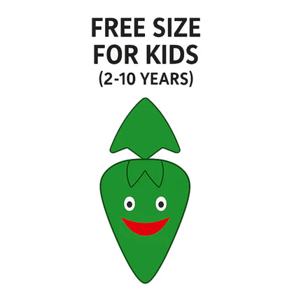 FancyDressWale Bitter Gourd Fruit Costume with Green Jumpsuit for Kids 🥒 – Fancy Dress for Fruit Day, Competitions & Stage Performances Fancydresswale