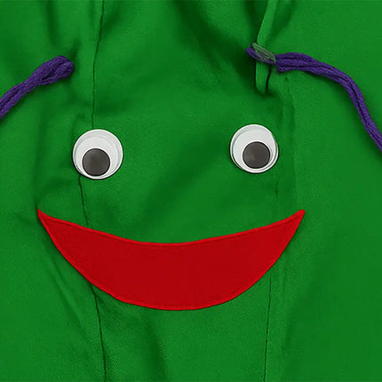 FancyDressWale Bitter Gourd Fruit Costume with Green Jumpsuit for Kids 🥒 – Fancy Dress for Fruit Day, Competitions & Stage Performances Fancydresswale