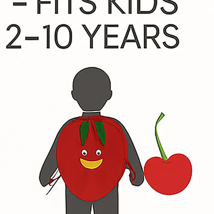FancyDressWale Cherry Fruit Costume with Green Jumpsuit for Kids | Fancy Dress for School Competitions, Fruit Day & Stage Shows (2–10 Years) fancydresswale.com