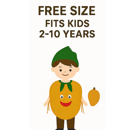 FancyDressWale Chikoo Fruit Costume with Green Jumpsuit for Kids | Fancy Dress for School Competitions, Fruit Day & Stage Shows (2–10 Years) fancydresswale.com