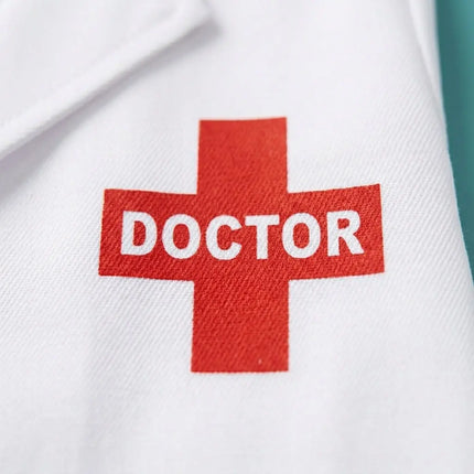 FancyDressWale Doctor fancy dress for Girls and Boys with Strethoscope, Mask, Syringe and Name badge fancydresswale.com