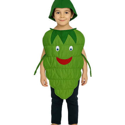 FancyDressWale Grapes Fruit Costume with Green Jumpsuit for Kids | Fancy Dress for School Competitions, Fruit Day & Stage Shows (2–10 Years) Fancydresswale