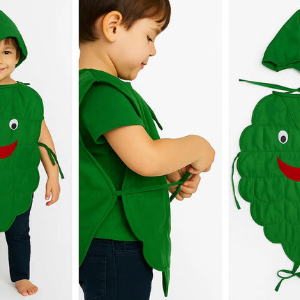 FancyDressWale Grapes Fruit Costume with Green Jumpsuit for Kids | Fancy Dress for School Competitions, Fruit Day & Stage Shows (2–10 Years) Fancydresswale