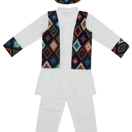 FancyDressWale Himachal Pradesh State Costume for Boys with Cap & Printed Jacket fancydresswale.com