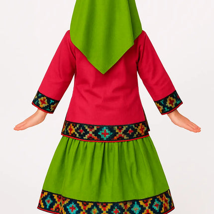 FancyDressWale Himachal Pradesh Traditional Costume for Girls – Kurta, Lehenga & Scarf fancydresswale.com