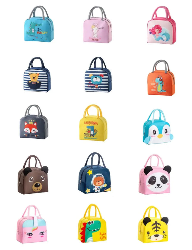 FancyDressWale Kids Birthday Return Gift Insulated Spacious Lunch Box Bags Funny Cartoon Random Designs fancydresswale.com