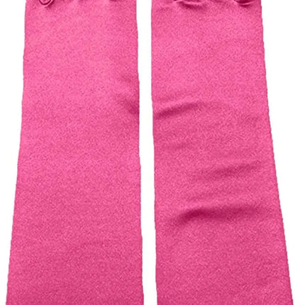 FancyDressWale Long Satin Gloves for Women 55 cm, Elegant Opera Party Gloves, Elbow-Length Finger Gloves for Dance, Costume, and Cosplay fancydresswale.com
