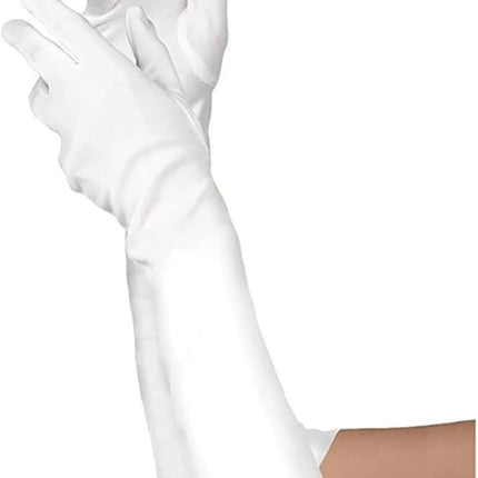 FancyDressWale Long Satin Gloves for Women 55 cm, Elegant Opera Party Gloves, Elbow-Length Finger Gloves for Dance, Costume, and Cosplay fancydresswale.com