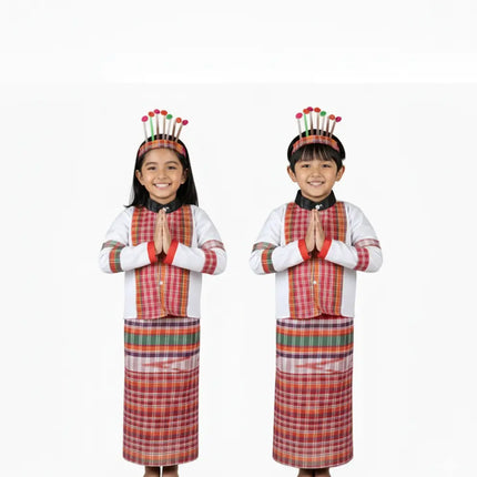 FancyDressWale Mizoram dress state costume for kids, Regional state Fancy dress boys and girls Fancydresswale